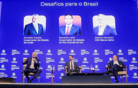 Caiado destaca equilíbrio fiscal, inovação e segurança em participação na J. Safra Investment Conference 2025